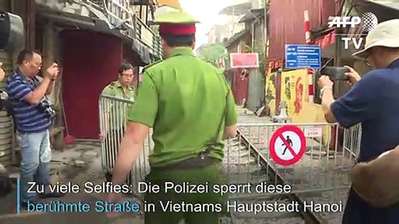 Zu viele Selfies: Touri-Bahnstrecke in Hanoi gesperrt
