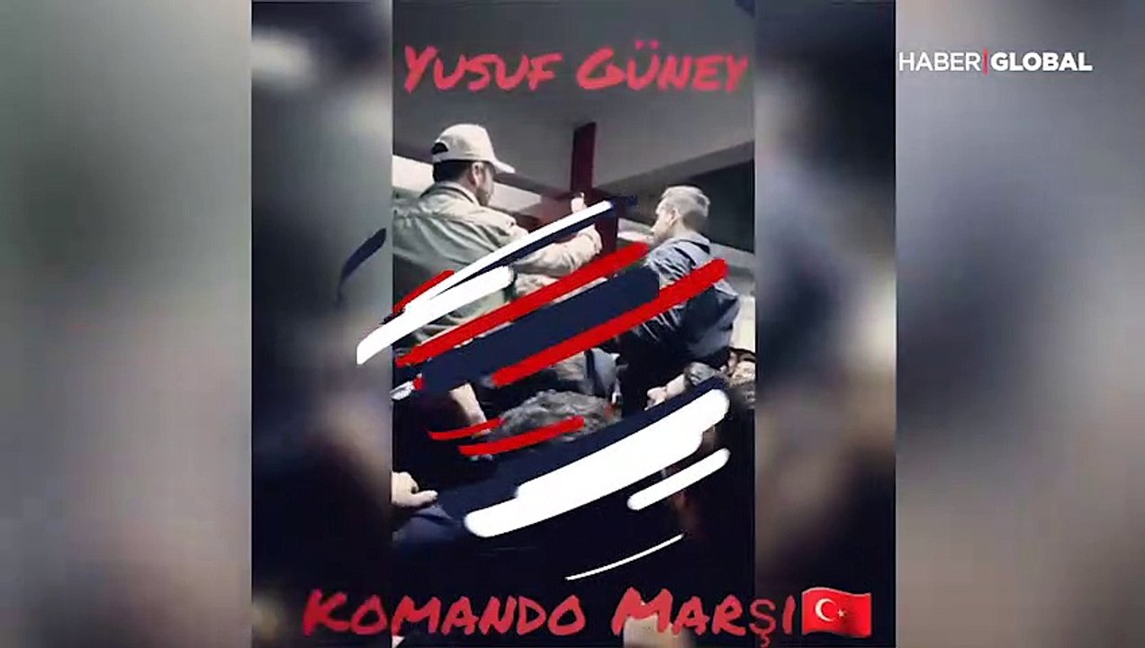 Yusuf Güney'in polislerle söylediği komando marşı sosyal medyada rekor kırdı