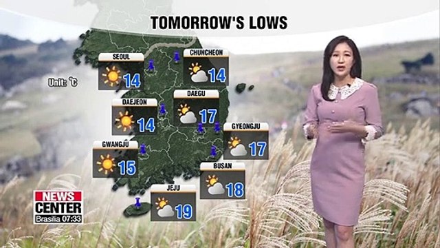 Perfect autumn weather this weekend