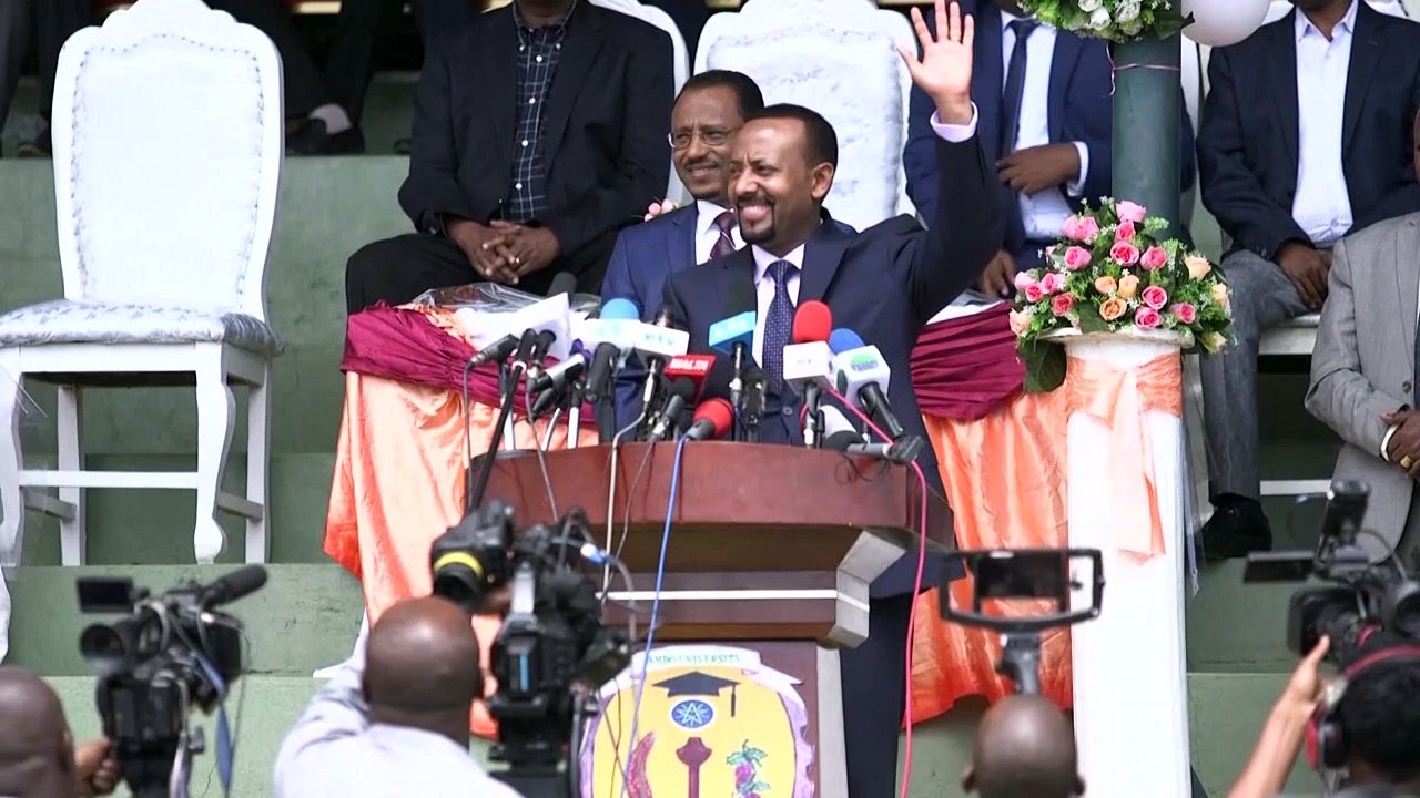 Portrait du Premier ministre éthiopien Abiy Ahmed