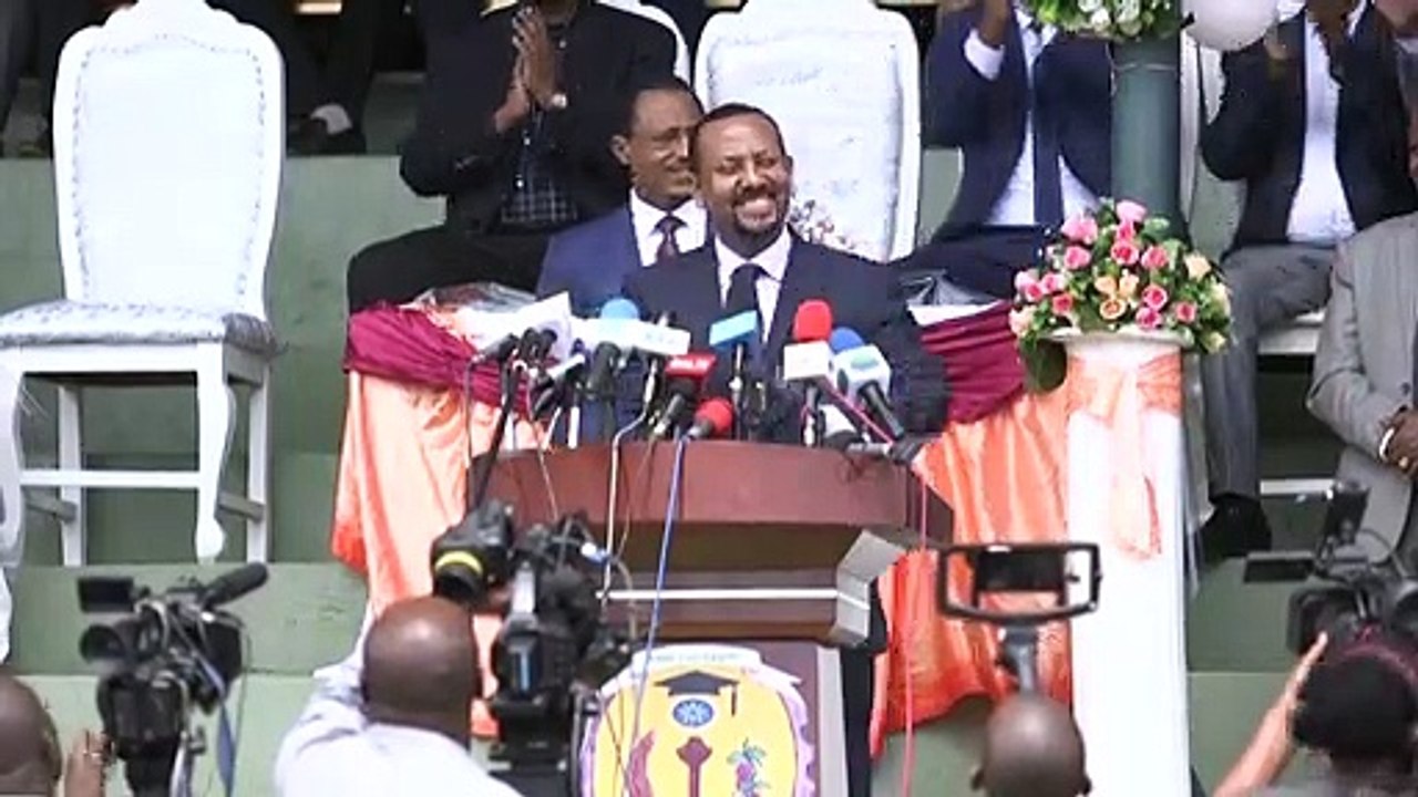 Portrait du Premier ministre éthiopien Abiy Ahmed