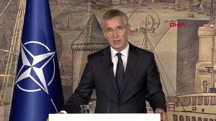 Çavuşoğlu ile stoltenberg ortak basın açıklaması yapıyor