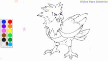 Coloration Faucon - Ninetales Pokémon | Peindre pour les jeunes enfants et dessiner pour les enfants