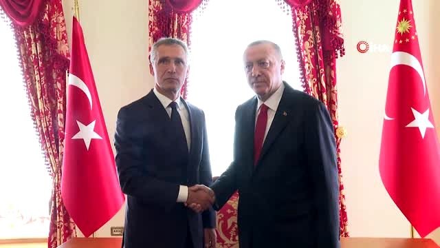 Cumhurbaşkanı Erdoğan, NATO Genel Sekreteri Jens Stoltenberg'i kabul etti