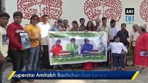 Fans celebrate Amitabh Bachchan’s birthday outside his residence