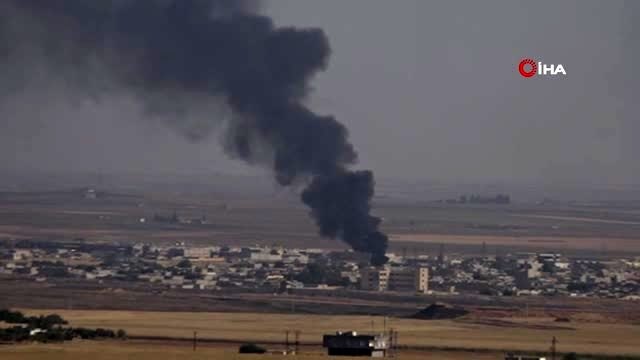 Teröristler lastik yakarak İHA'ların görüntü almasını engellemeye çalışıyor