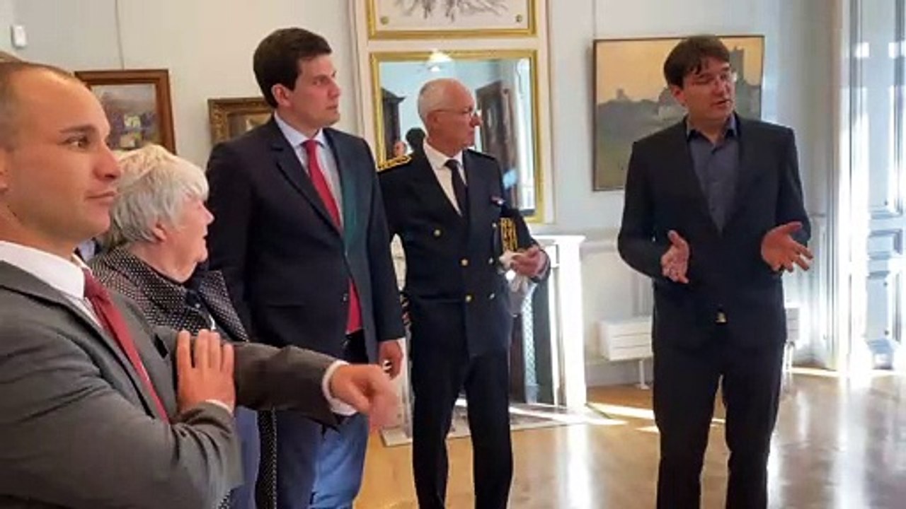 Vidéo.  La ministre Jacqueline Gourault visite le musée Friry de Remiremont