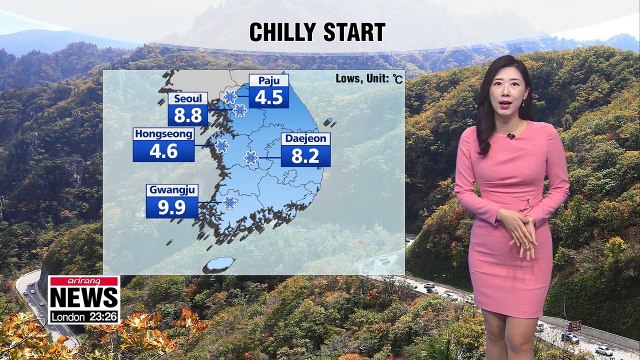 Chilly start, dress warmly on your way out