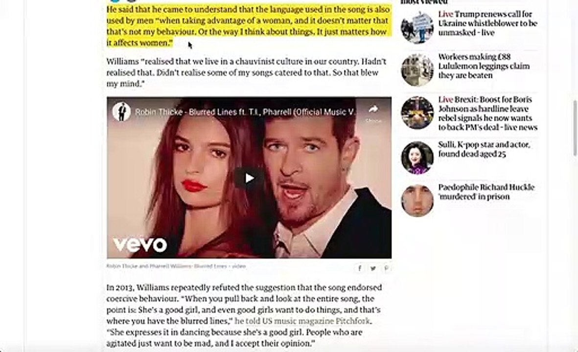 Cancel Culture : Blurred Lines