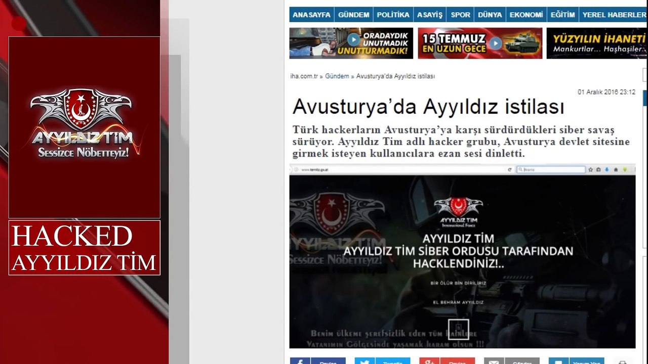 AYYILDIZ TİM İN YENİ MUHTEŞEM OPERASYON   MÜZİGİ ATATÜRKÜN FATİHİN SİBER ORDUSU