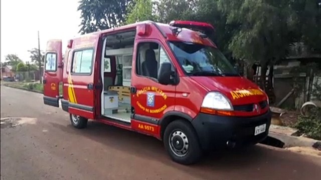 Homem é socorrido após sofrer queda no Cascavel Velho