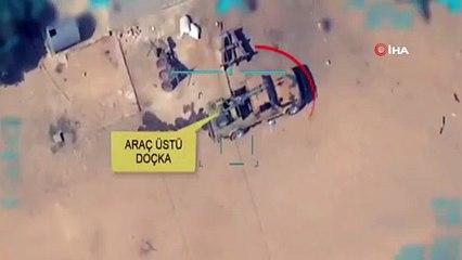 MSB: 'Barış Pınarı Harekâtı’nda İHA’larımız tarafından tespit edilen PKK/PYD-YPG’li teröristlere ait Doçka uçaksavar monteli araç, Hava  Kuvvetlerimiz tarafından tam isabetle vuruldu'