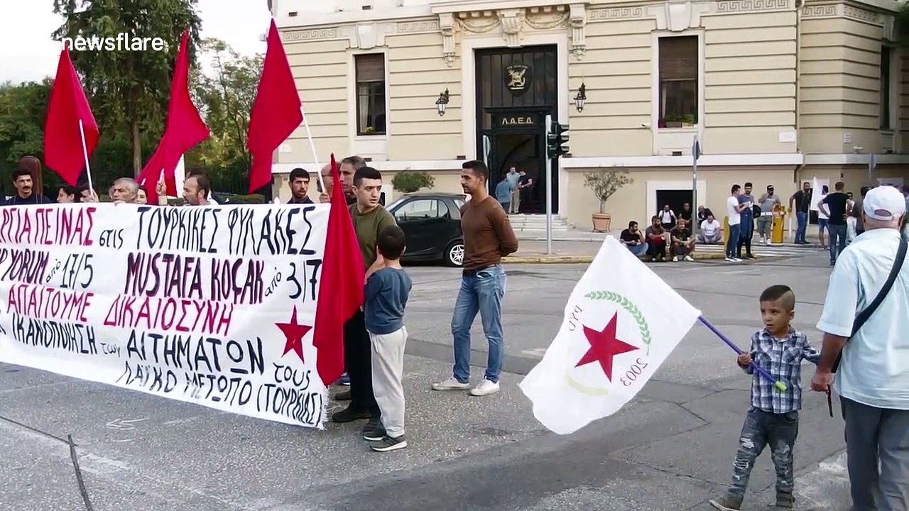 Pro-Kurdish protest takes place in Athens, Greece