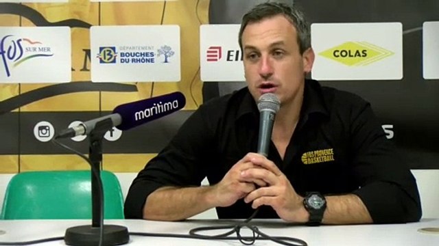 Remi Giuitta après la défaite de Fos Provence Basket contre Paris