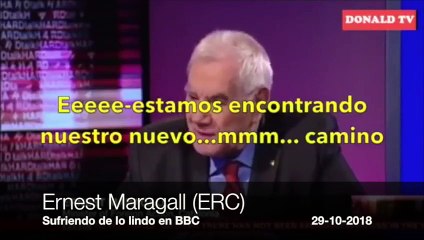 Brutal: el entrevistador de la BBC humilla a Ernest Maragall (ERC) con las patochadas del independentismo