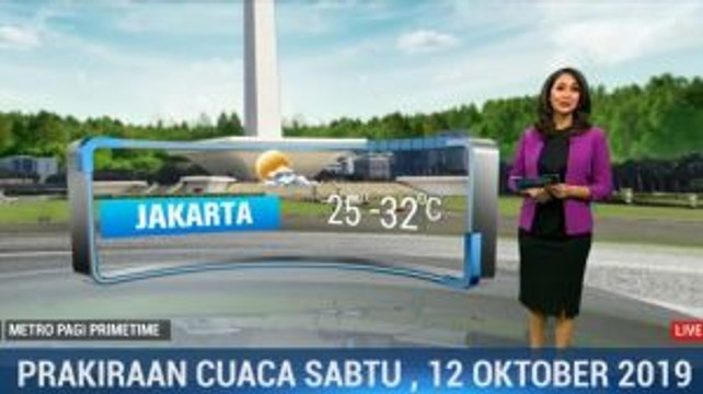 Prakiraan Cuaca Sabtu 12 Oktober 2019