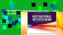 [MOST WISHED]  Motivational Interviewing, Third Edition: Helping People Change (Applications of