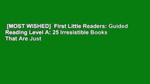 [MOST WISHED]  First Little Readers: Guided Reading Level A: 25 Irresistible Books That Are Just