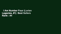 I Am Number Four (Lorien Legacies, #1)  Best Sellers Rank : #4