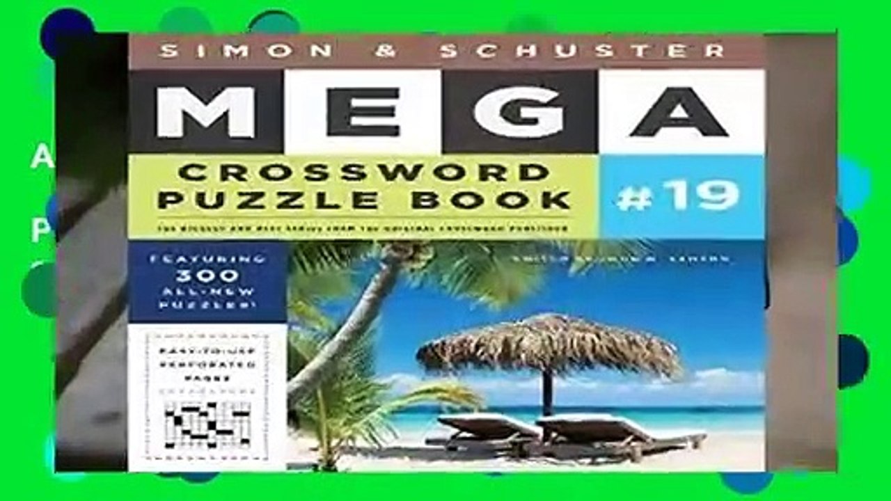 About For Books  Simon   Schuster Mega Crossword Puzzle Book #19 (S s Mega Crossword Puzzles)  For