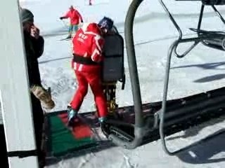 Handi Ski Positionnement sur le télésiège