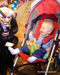 Funny Baby Playing Halloween For The First Time - Halloween 2019