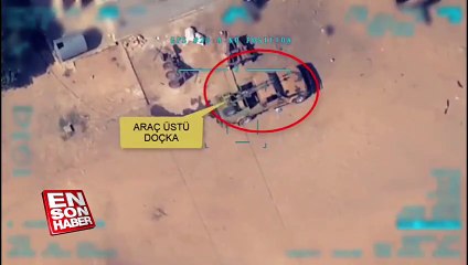 İHA’larımız tarafından tespit edilen teröristlerin vurulma anı