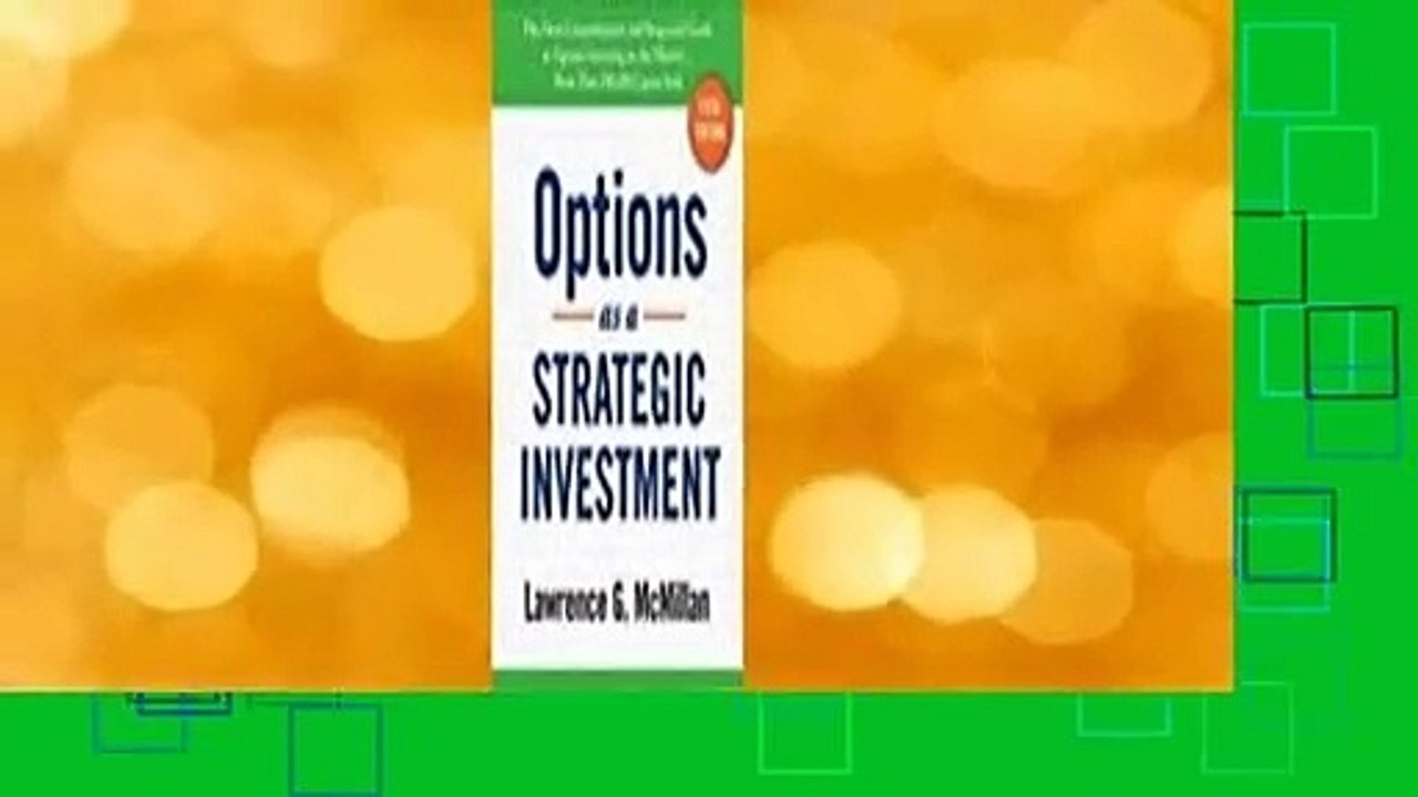 About For Books  Options as a Strategic Investment Complete