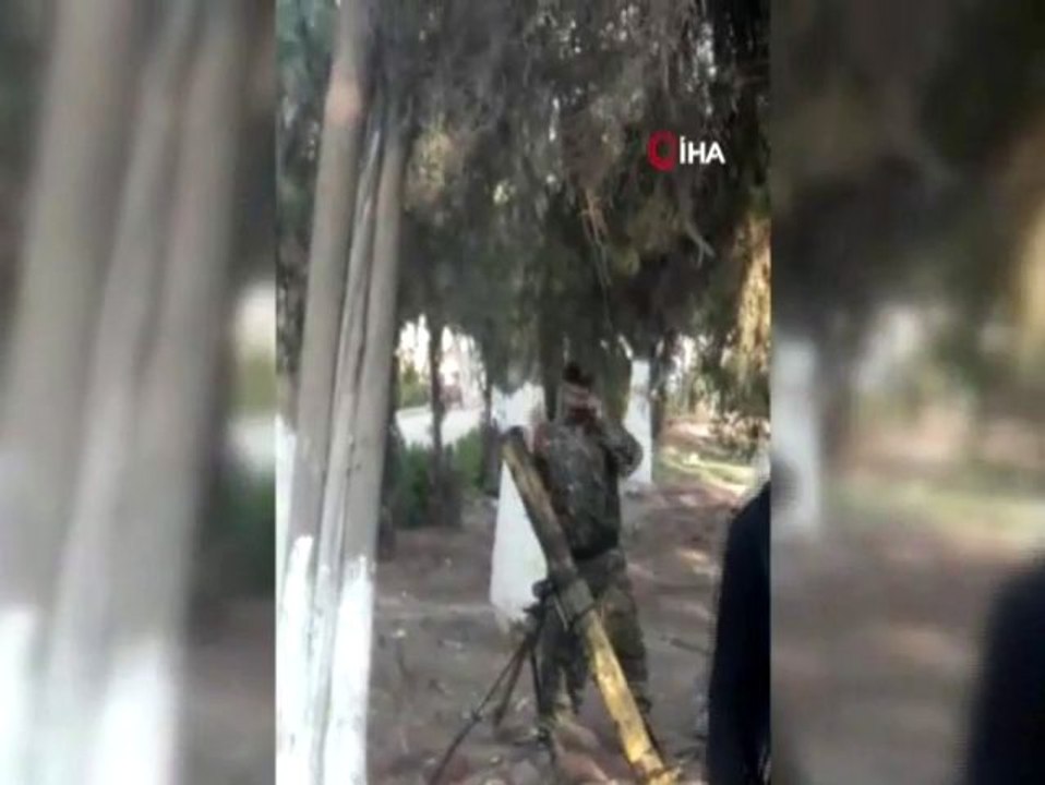 Kamışlı'da YPG/PKK'lıların havan topu atışı kam...