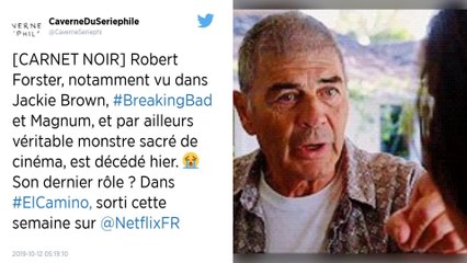 L’acteur américain Robert Forster, nommé aux Oscars pour son rôle dans Jackie Brown, est décédé