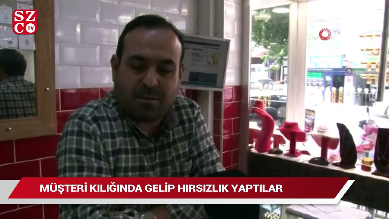 1'i kadın 2 kişi müşteri kılığında böyle hırsızlık yaptı