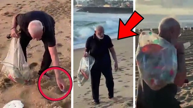 Plastic Modi The Best Man To Make Bharat Swatch | வெறும் கையில் பிளாஸ்டிக் குப்பைகளை அள்ளிய மோடி