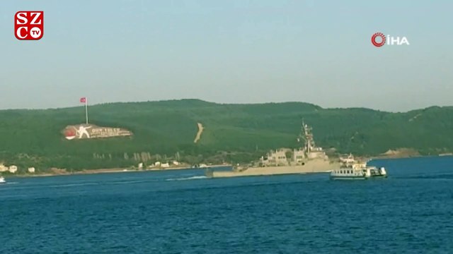 ABD savaş gemisi 'USS Porter', Çanakkale Boğazı'ndan geçti