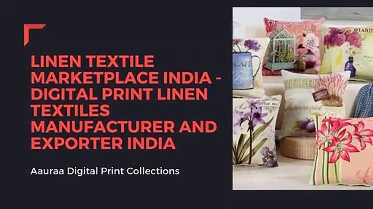 Aauraa Digital Print Collections - Linen Textile Marketplace India