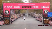 Watch: Kenyan Eliud Kipchoge becomes the first person to run unofficial, sub-two-hour marathon