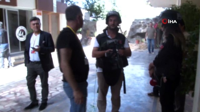 Basın mensupları bulundukları bölgeye havan topu düşmesinin ardından o anları böyle anlattılar