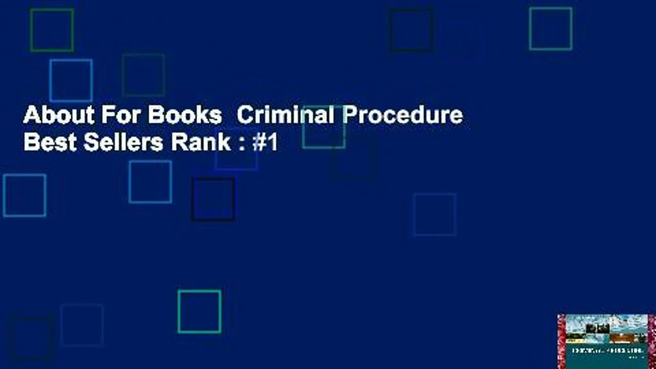About For Books  Criminal Procedure  Best Sellers Rank : #1