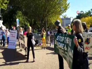 Göstericilerden Trump'a: "İran'la savaş istemiyoruz"