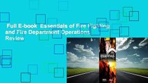 Full E-book  Essentials of Fire Fighting and Fire Department Operations  Review