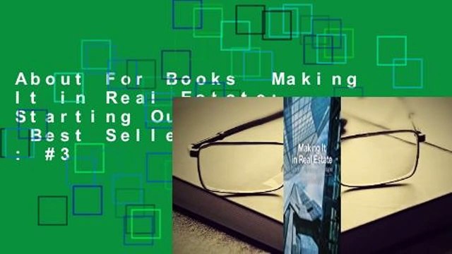 About For Books Making It in Real Estate: Starting Out as a Developer Best Sellers Rank : #3