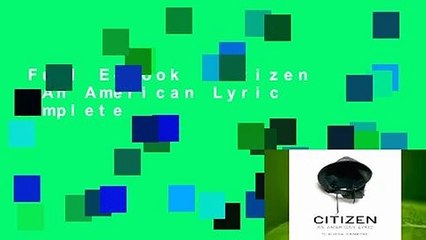 Full E-book  Citizen : An American Lyric Complete