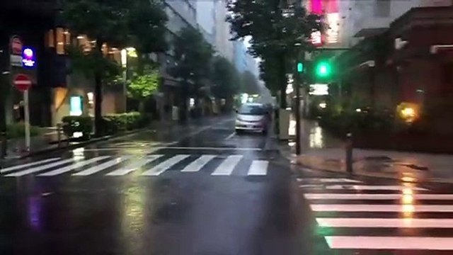 Typhon Hagibis : le vent s’intensifie fortement sur Yokohama