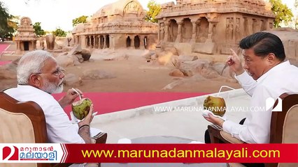 modi in mahabalipuram beach