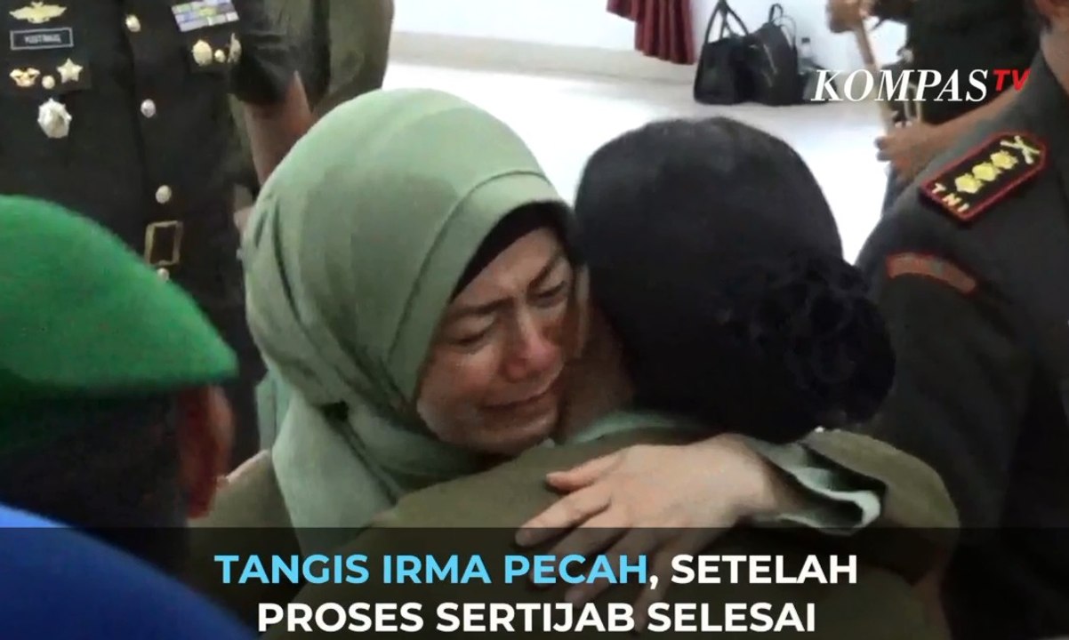 Tangis Irma Pecah, Setelah Proses Sertijab Selesai