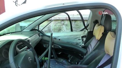 Havan mermisi otomobile isabet etti