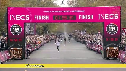Kenya's Eliud Kipchoge makes history, breaks world marathon record