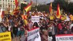 Final de la manifestación en Barcelona de Espanya i Catalans y Catalunya Suma el 12 de Octubre