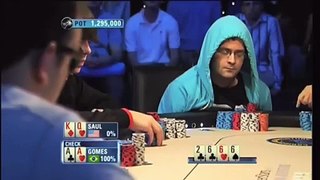 Poker Hand - Alexandre Gomes (Brazil) VS Kevin Saul (USA)