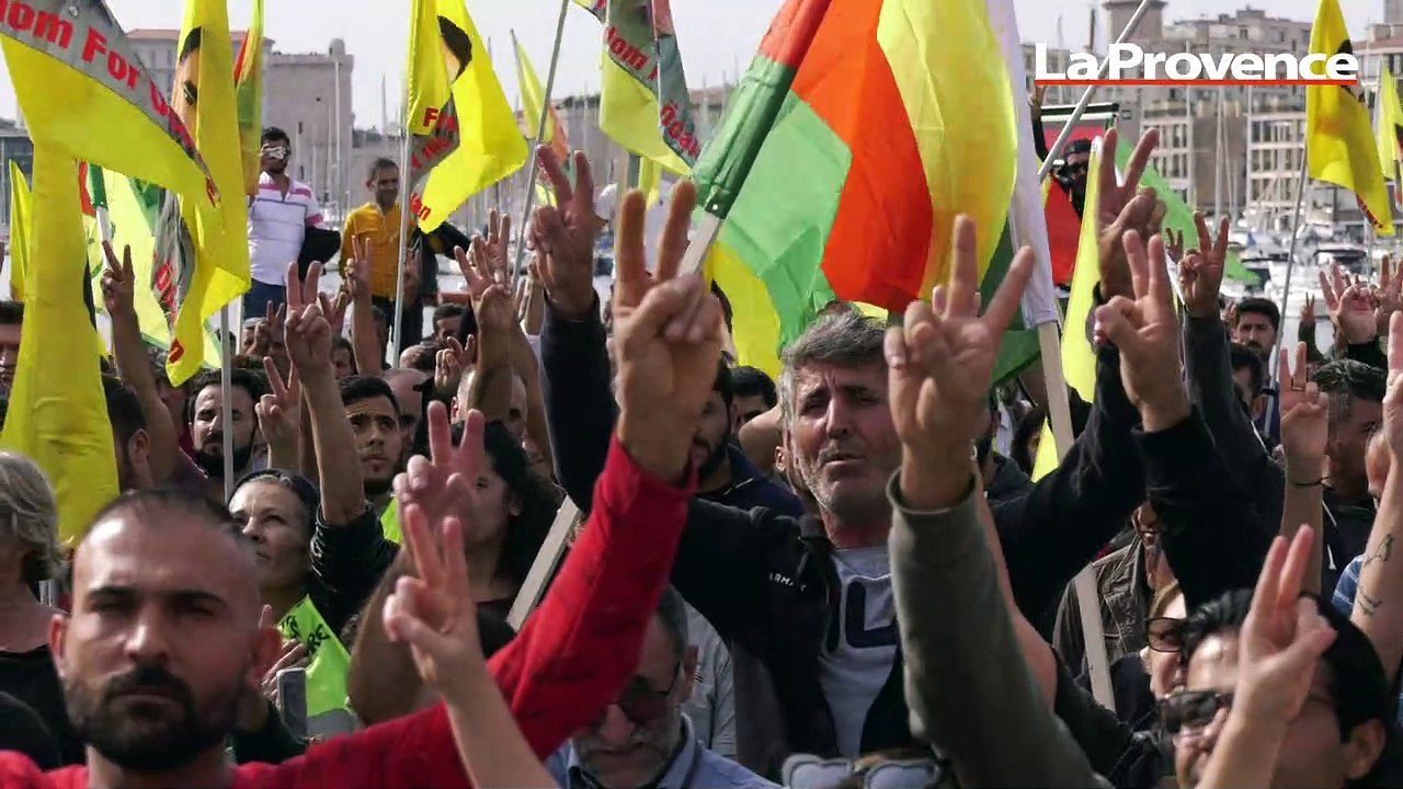 Manifestation kurde à Marseille : les protestataires réclament "des sanctions contre le régime d’Erdogan"