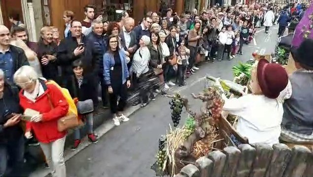 Le retour des alpages vu d'un char à Annecy